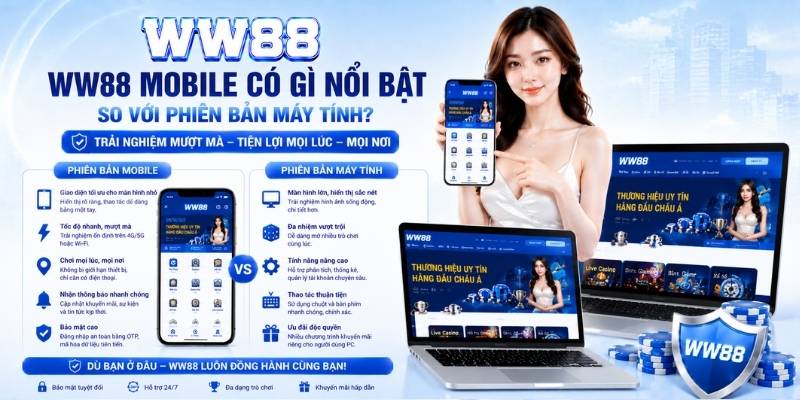 WW88 Mobile – Trải Nghiệm Cá Cược Đỉnh Cao Trên Điện Thoại